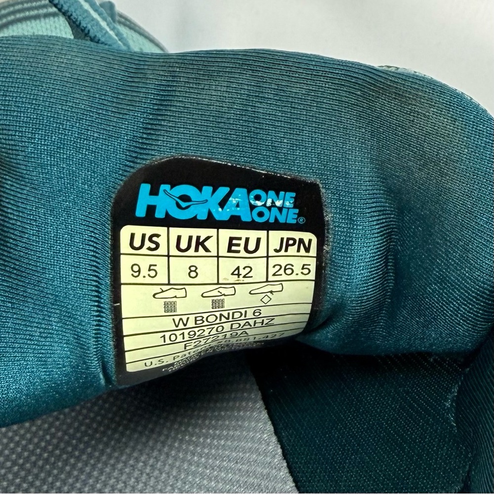Hoka One Women’s Bondi 6 Running Shoes US 9.5 Blue 1019270 DAHZ - Picture 3 of 7
